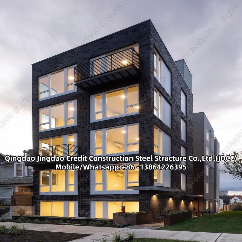 Edifício de Apartamentos de Aço Pré-fabricado Moderno JDCC, Itália