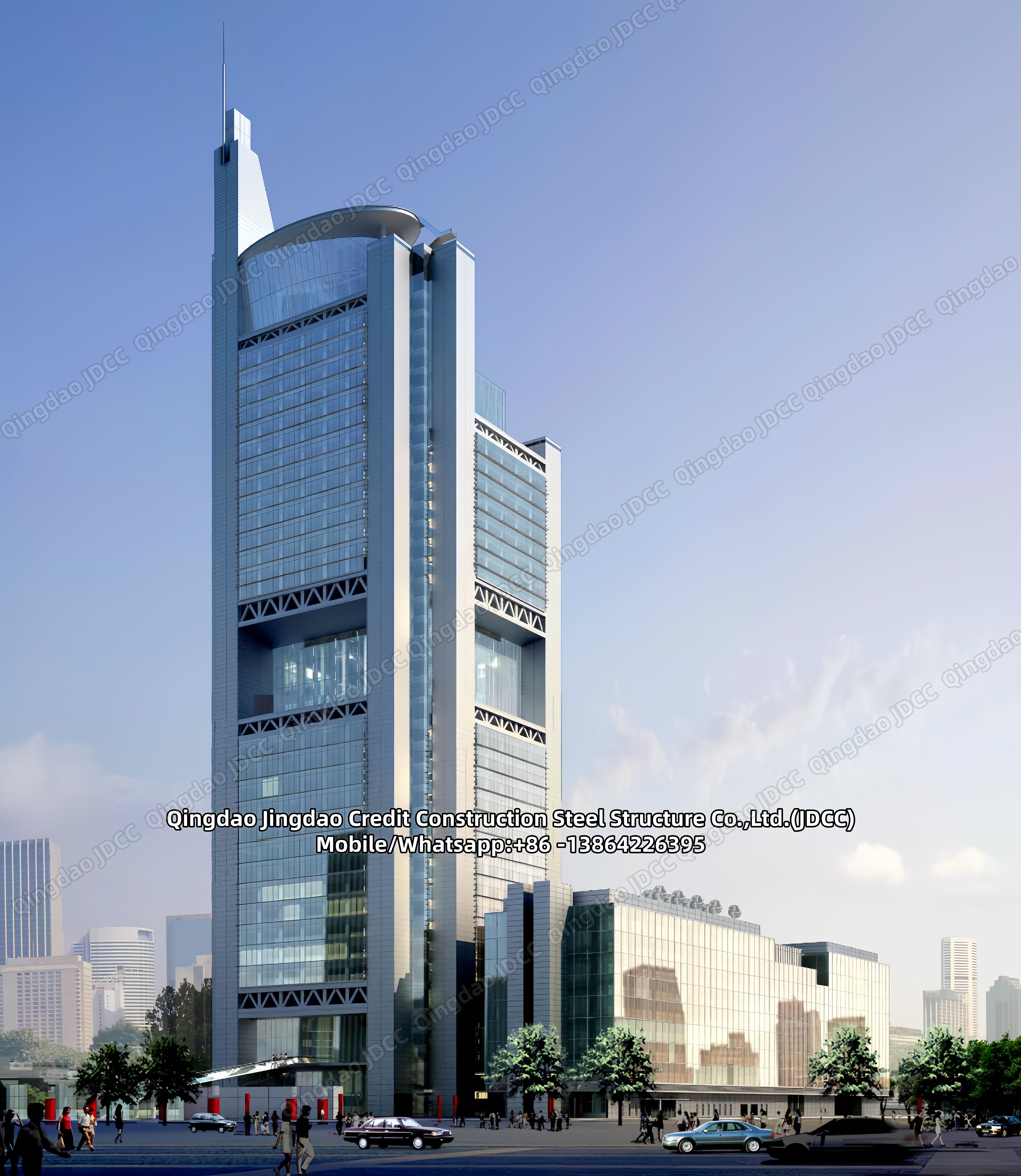 Edifício de grande altura com fachada de vidro - Products