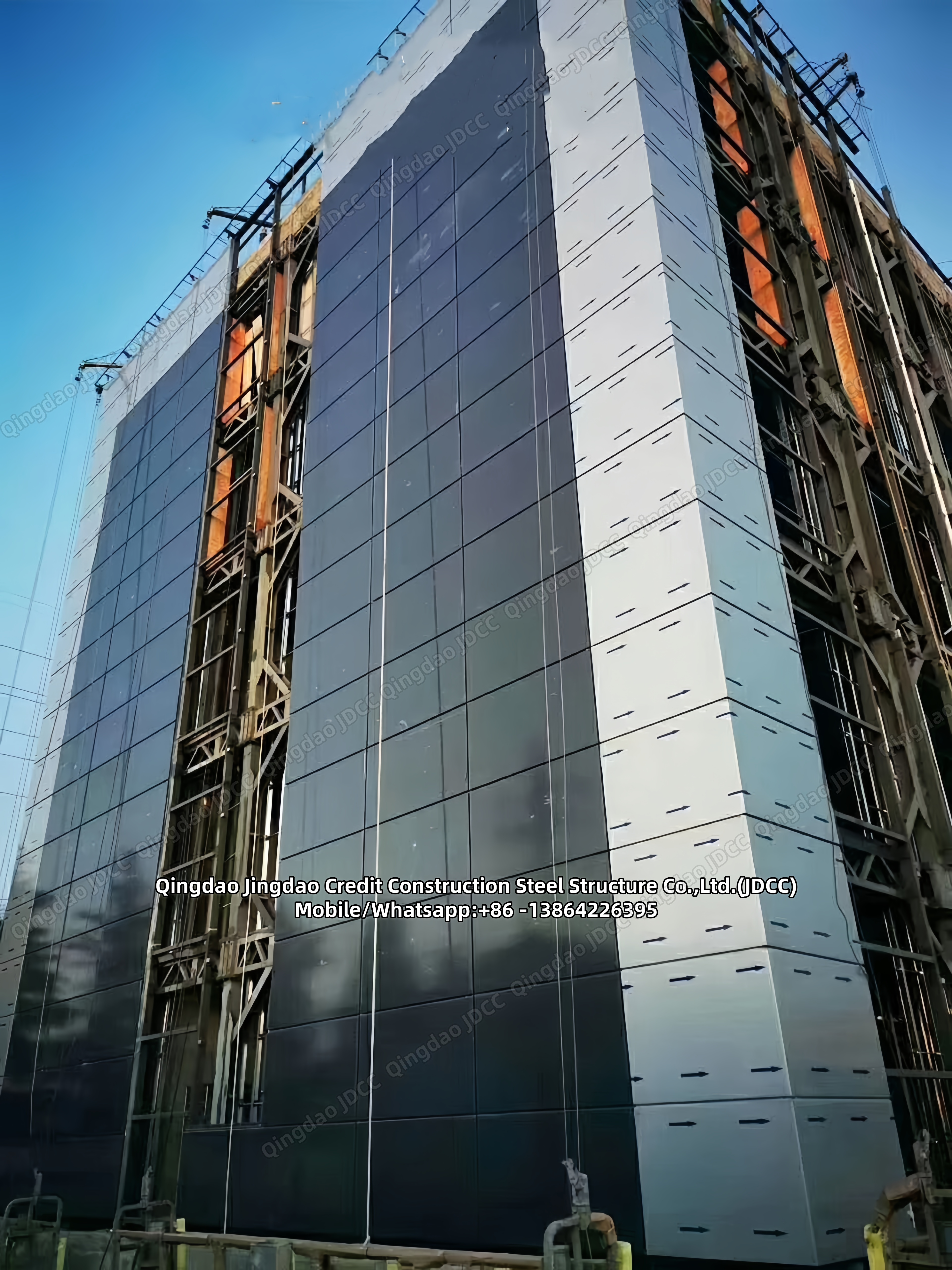 Edifício de estrutura de aço com parede de vidro - Products