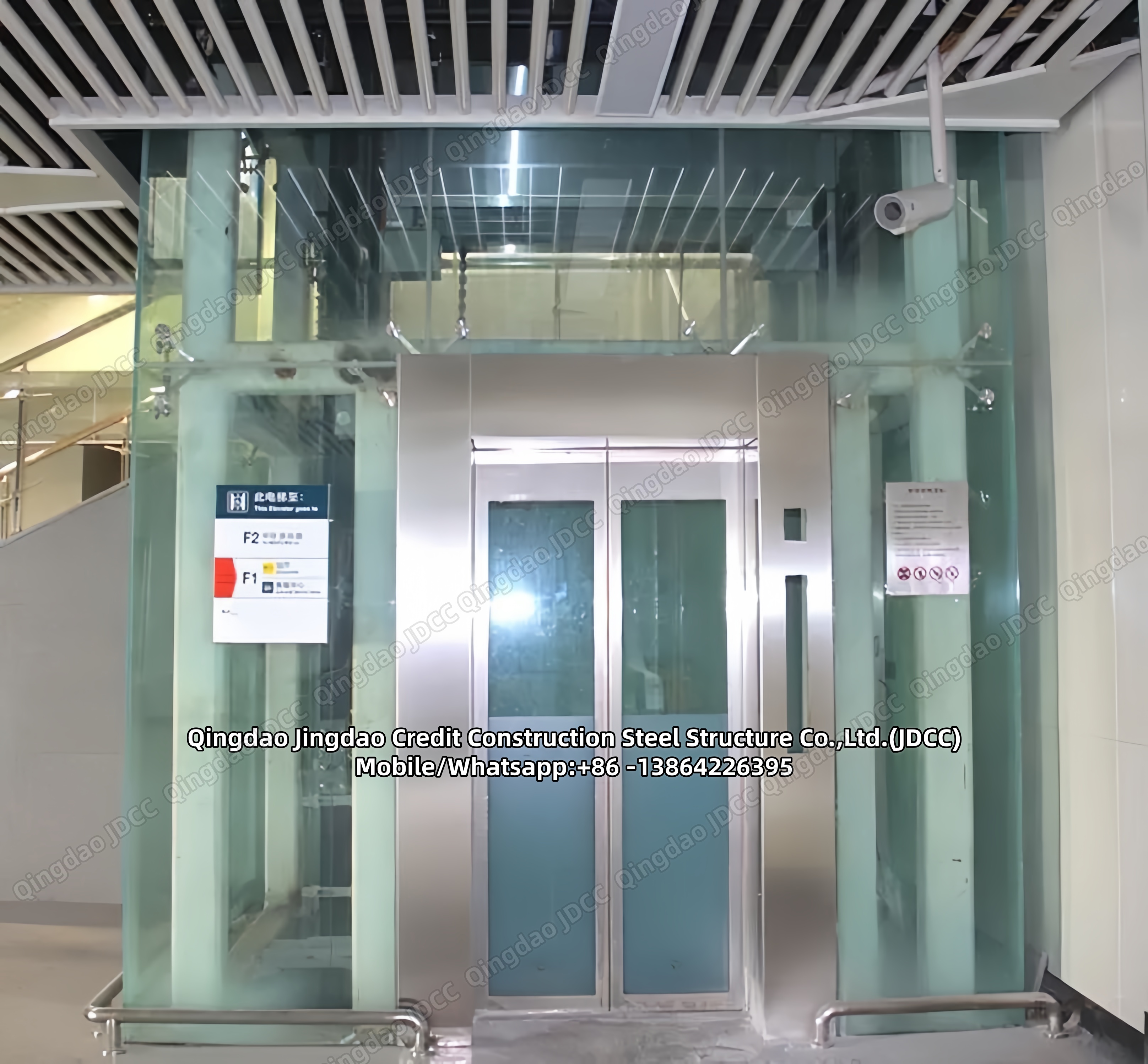  Estrutura de aço com elevador - Products