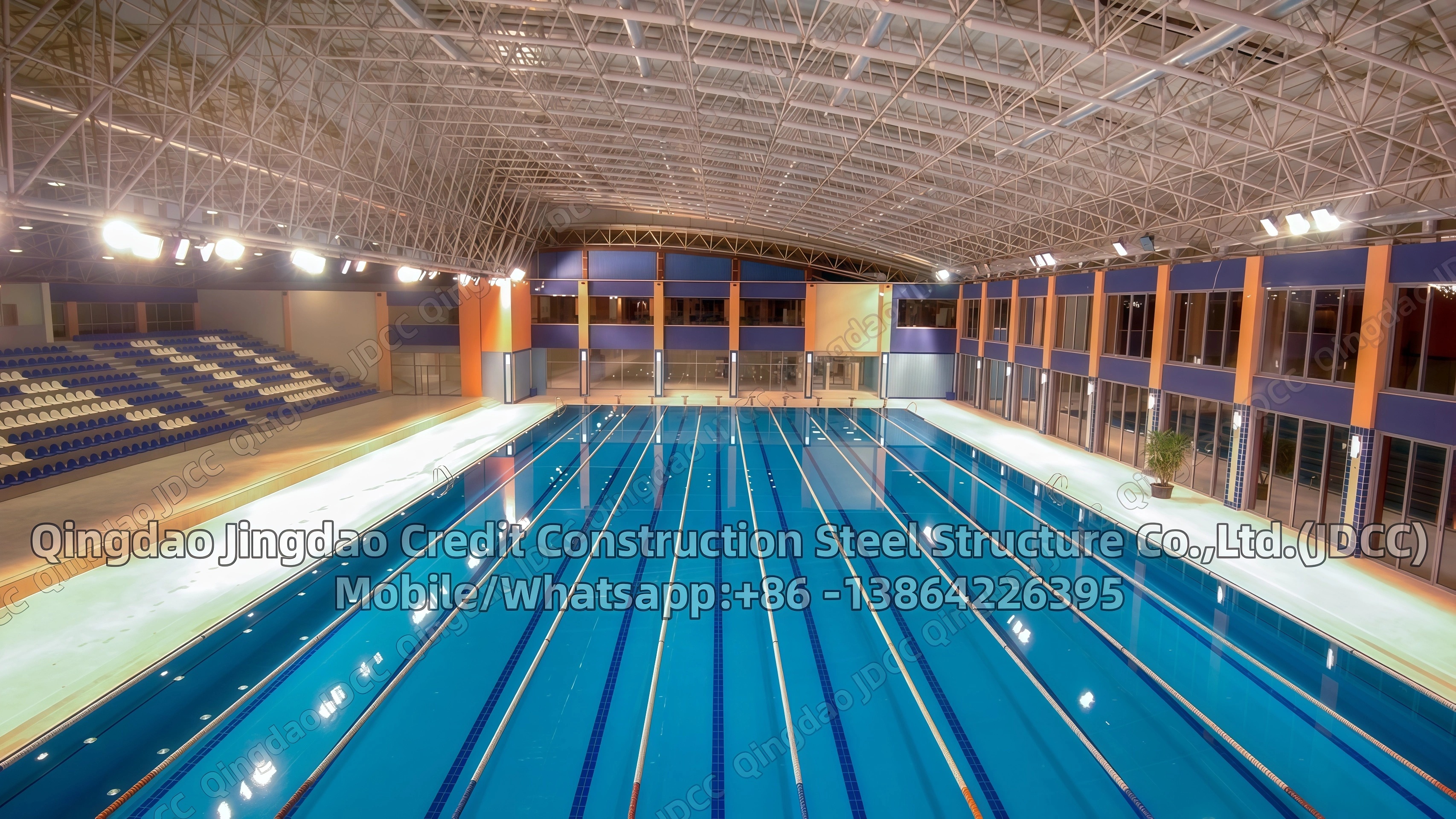 JDCC Entrega Complexo de Piscina Coberta Chave na Mão na França
