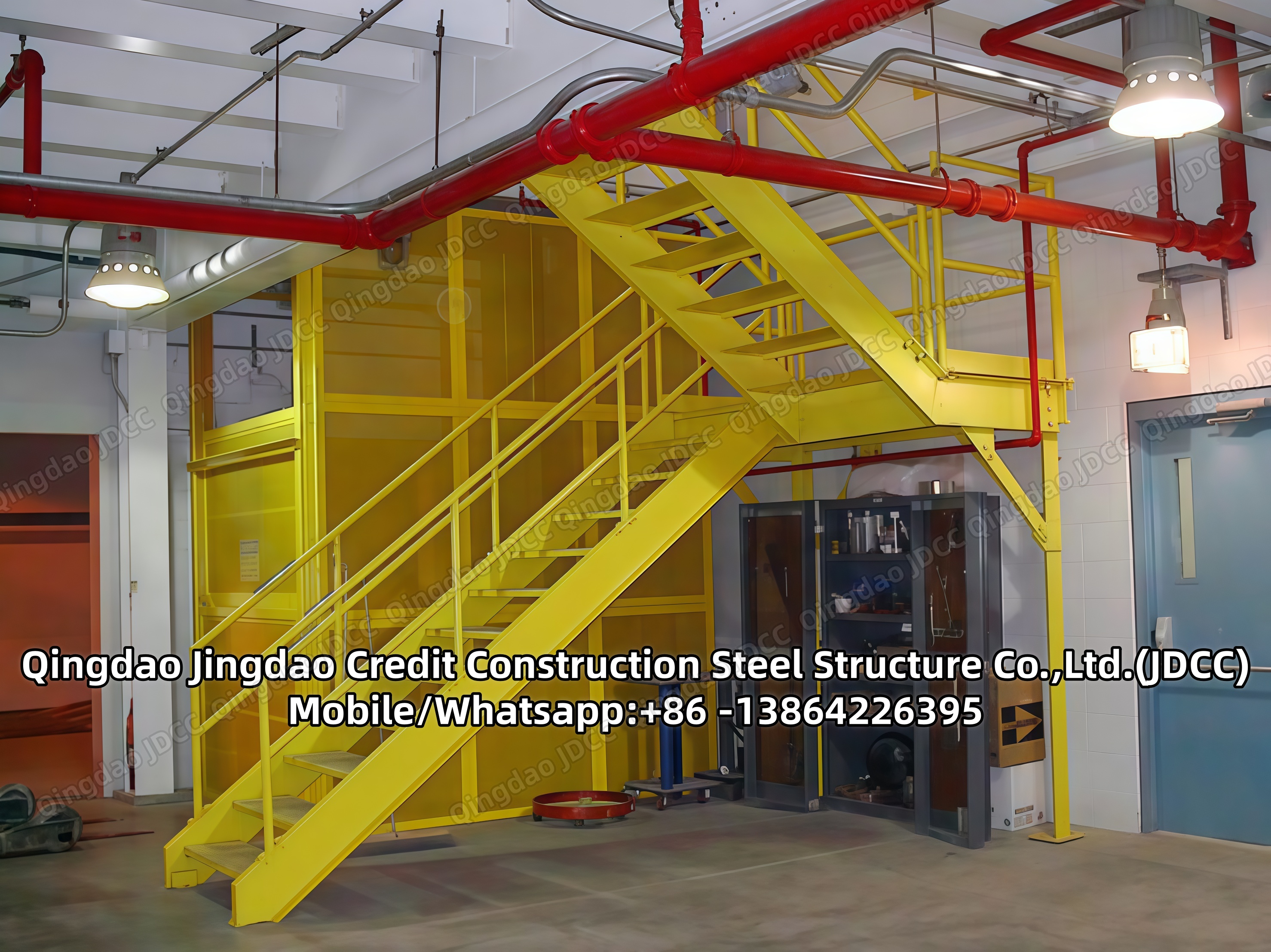 Torre de escadas de aço para planta industrial Video - JDCC
